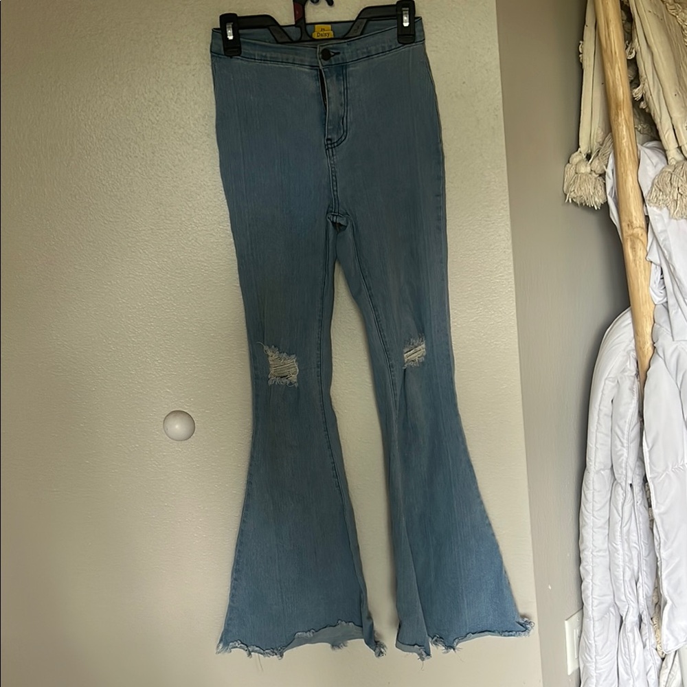 Women's Blue Flared Jeans